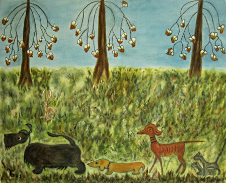 bk--Doggies Walking 3_1252Signed