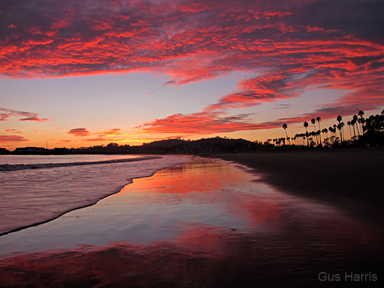 aq Beach Red Clouds_2890