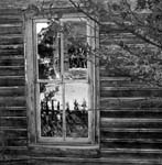 AF Bannack Window Tree Reflections 2003